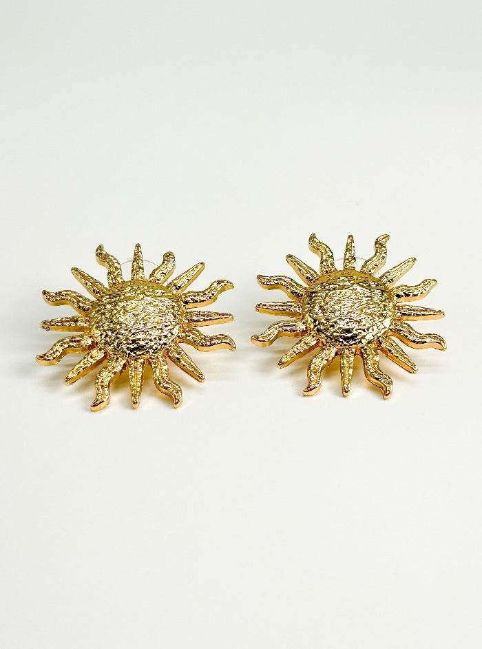 Gaudi’s Sun Stud Earrings - Haute Pink