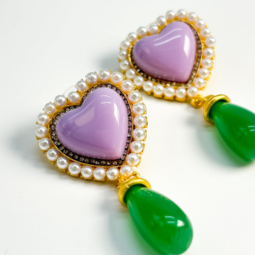 
                      
                        Victorian Lavender & Green Earrings
                      
                    