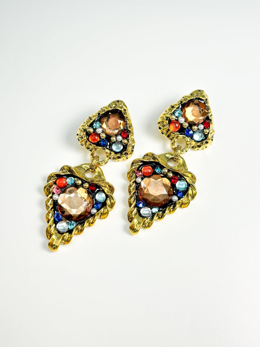 Haute Couture Queen of Hearts Dangler Earrings