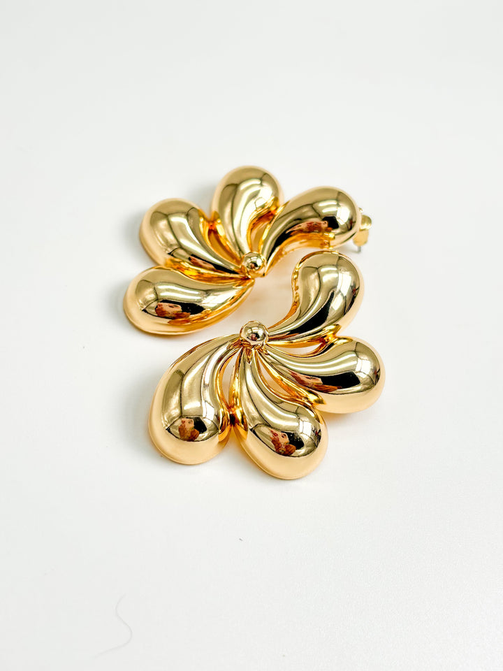 Vintage Couture Flower Earrings