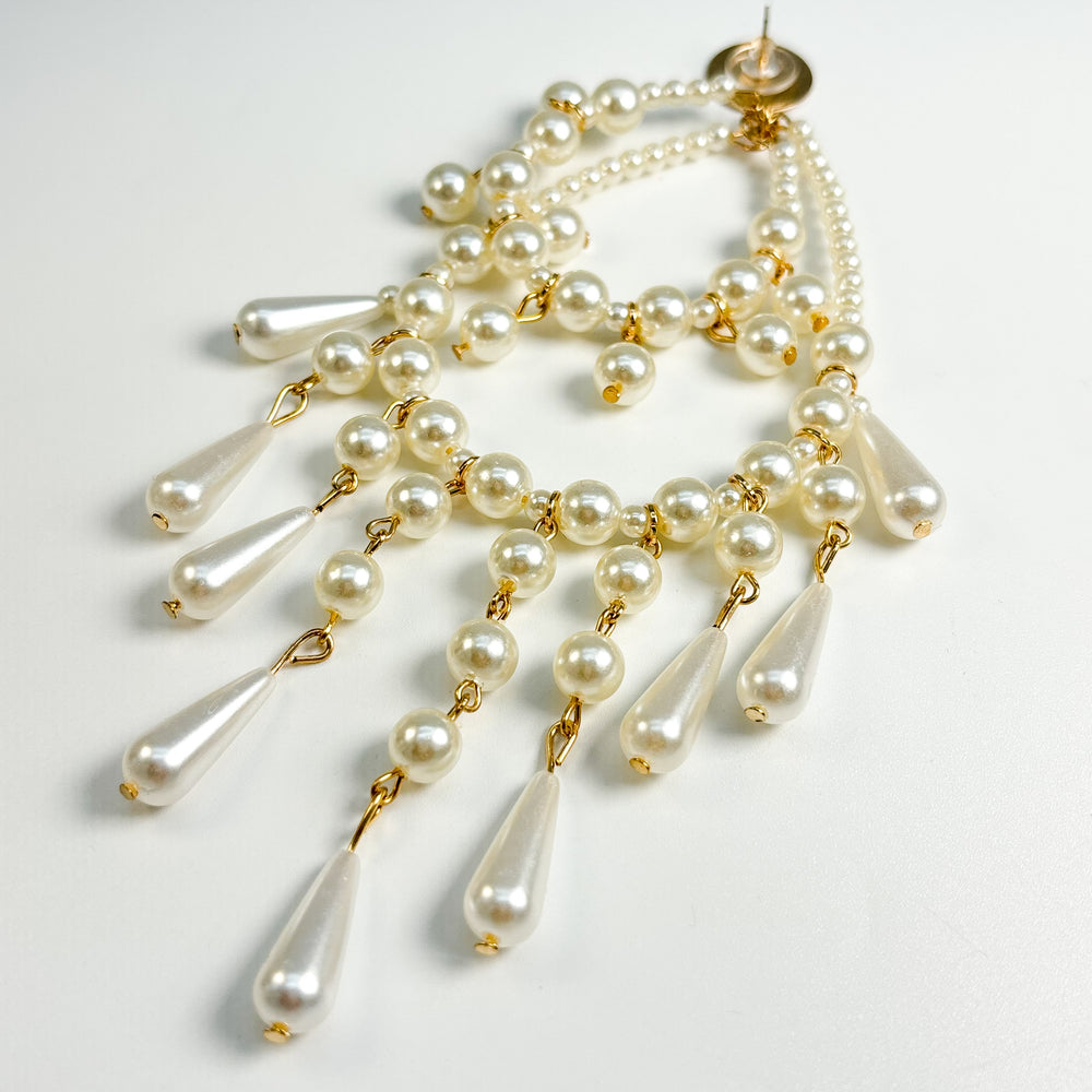 
                      
                        Vintage Couture Pearl Chandelier Earrings
                      
                    