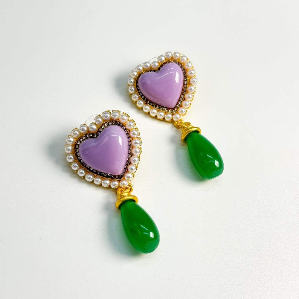 
                      
                        Victorian Lavender & Green Earrings
                      
                    