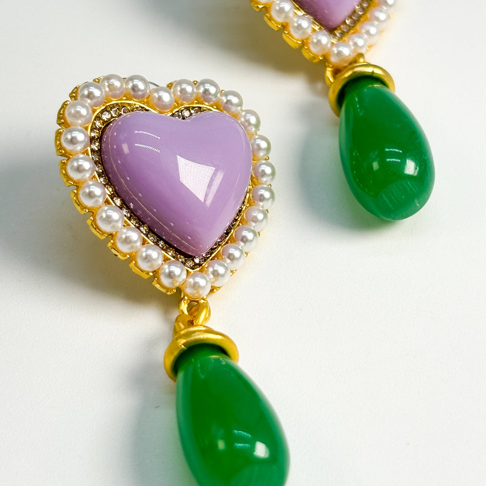 
                      
                        Victorian Lavender & Green Earrings
                      
                    